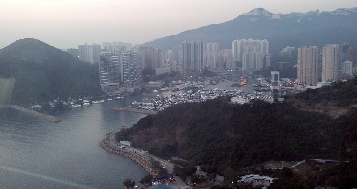 HK desde lo alto.